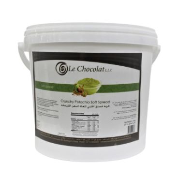 Le Chocolat Crunchy Pistachio Soft Spread 5KG SFSPREAD036/SS15-BRI (2 X 5 KG)